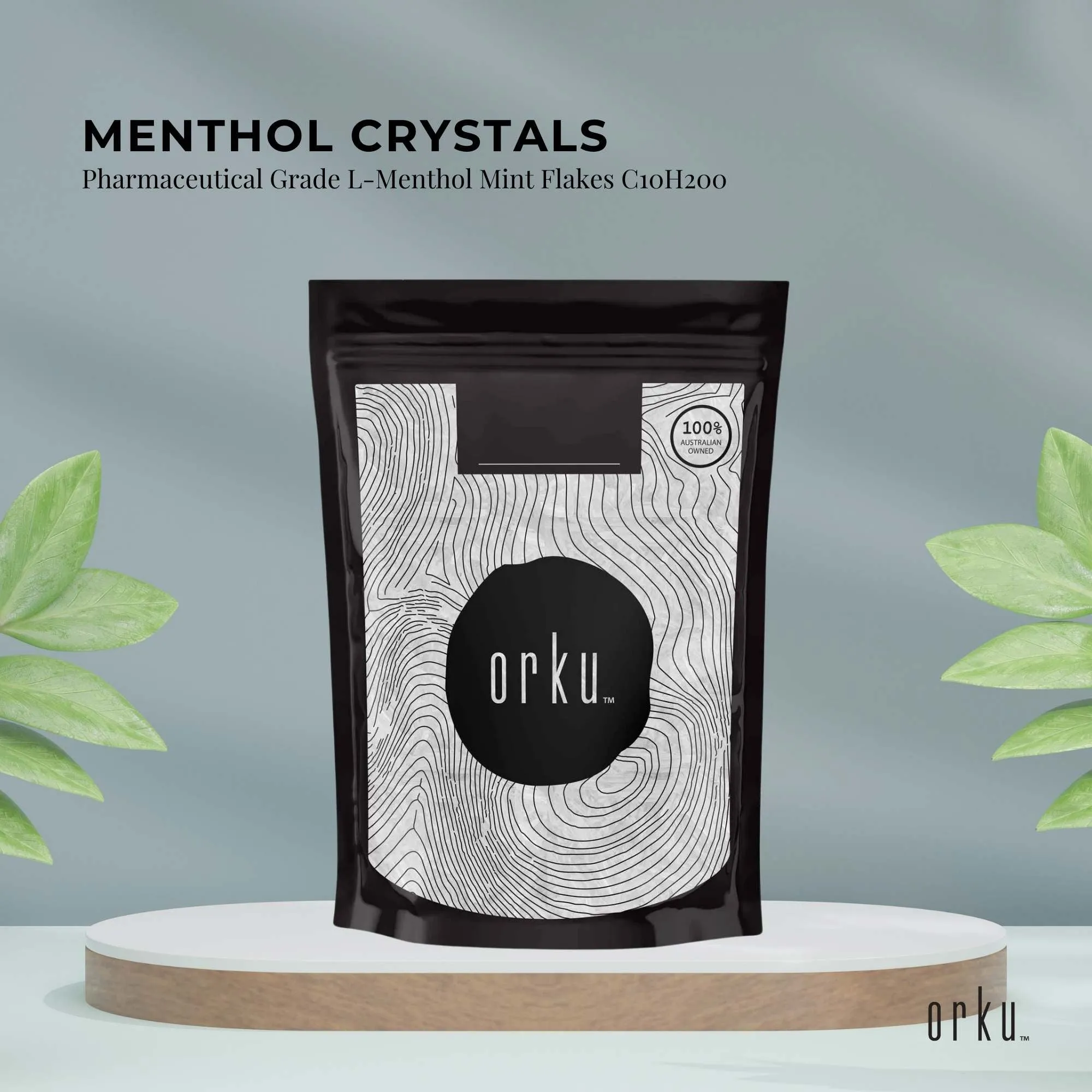 400g Menthol Crystals - Pharmaceutical Grade L-Menthol Mint Flakes C10H200