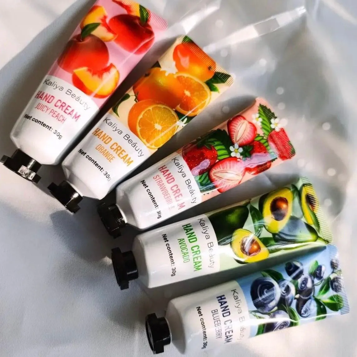 5pcs Plant Extract Fragrance Moisturizing Nourishing Hand Cream