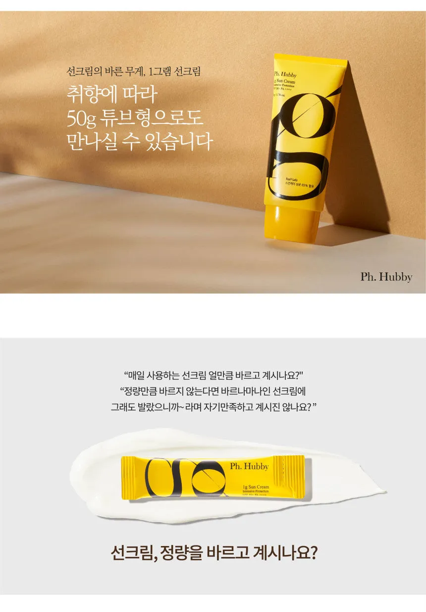 8 Pieces Ph. Hubby 1g Sun Creams Tube Type Intensive Protection SPF50  PA      50ml Facial Sunscreens Skincare Sunblocks Face Body