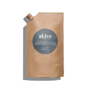 Al.ive Body Coconut & Wild Orange Lotion Refill