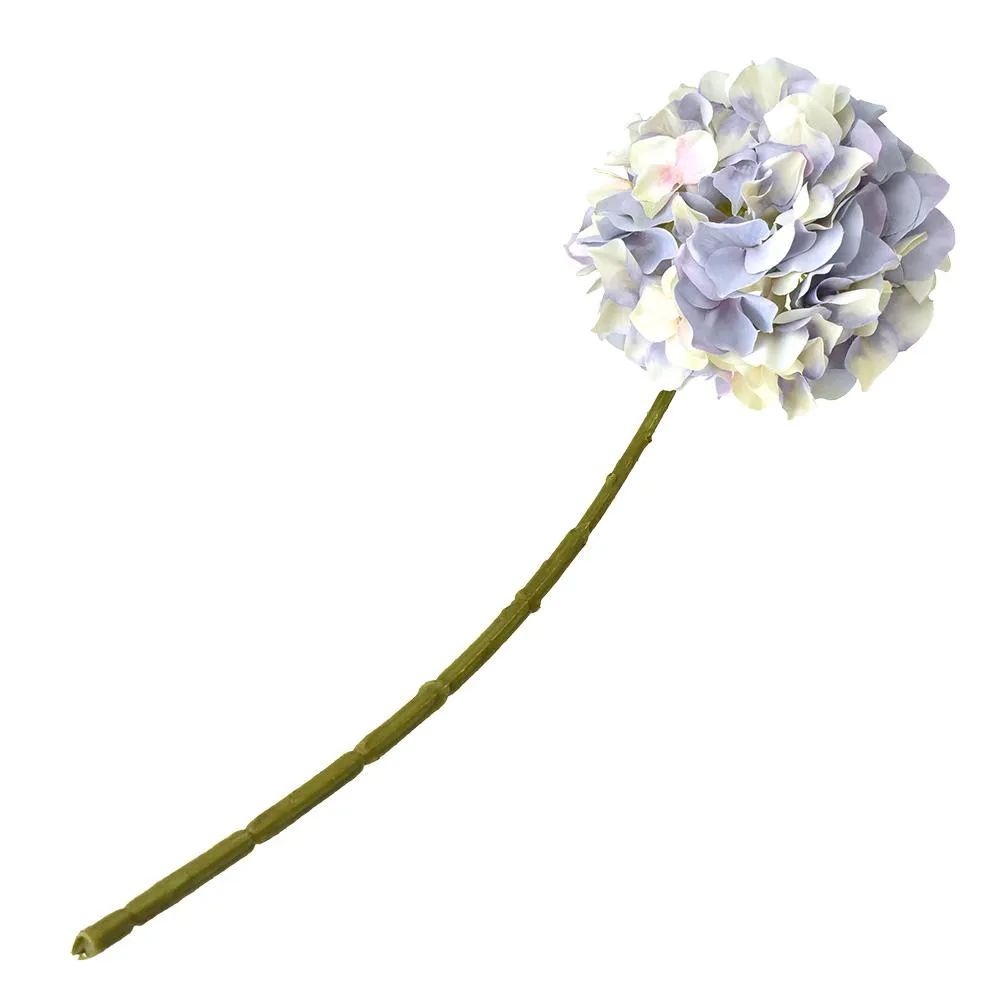 Artificial Tall Hydrangea Floral Stem, 20-Inch