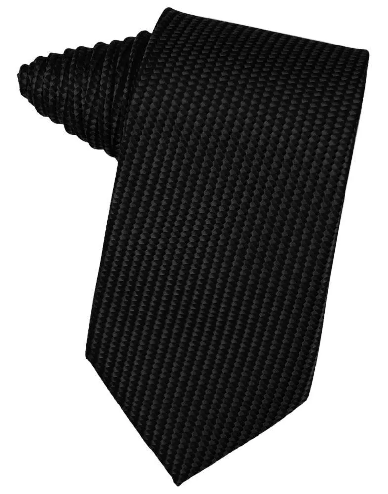 Asphalt Venetian Pin Dot Necktie