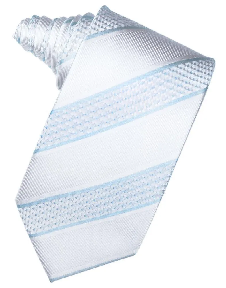 Asphalt Venetian Pin Dot Striped Necktie