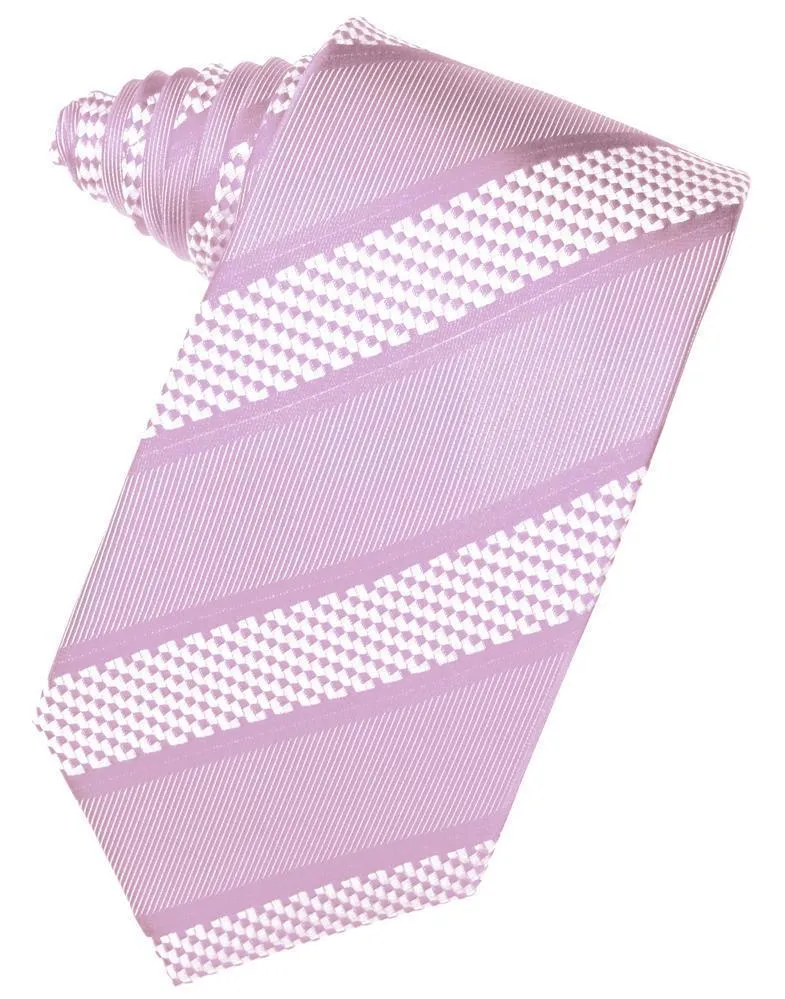 Asphalt Venetian Pin Dot Striped Necktie