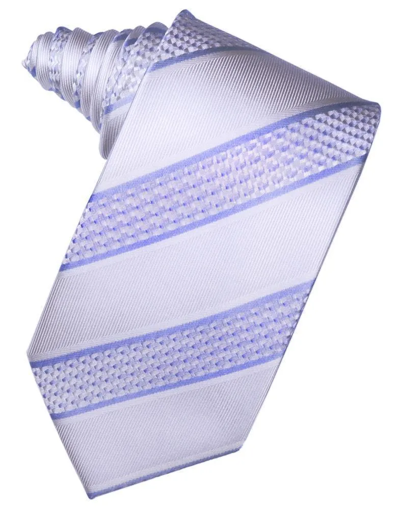 Asphalt Venetian Pin Dot Striped Necktie