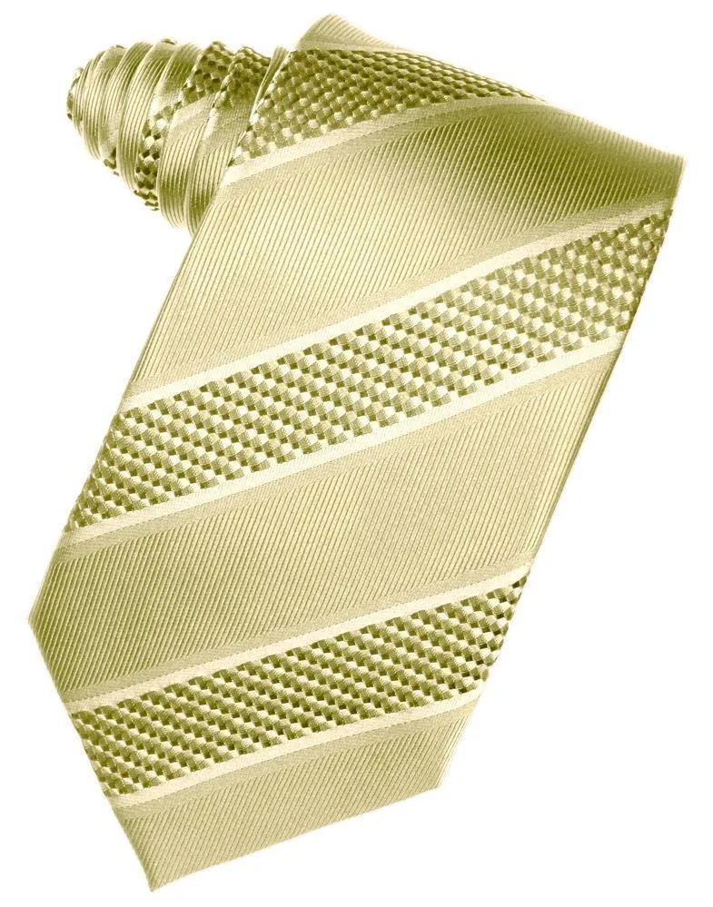 Asphalt Venetian Pin Dot Striped Necktie