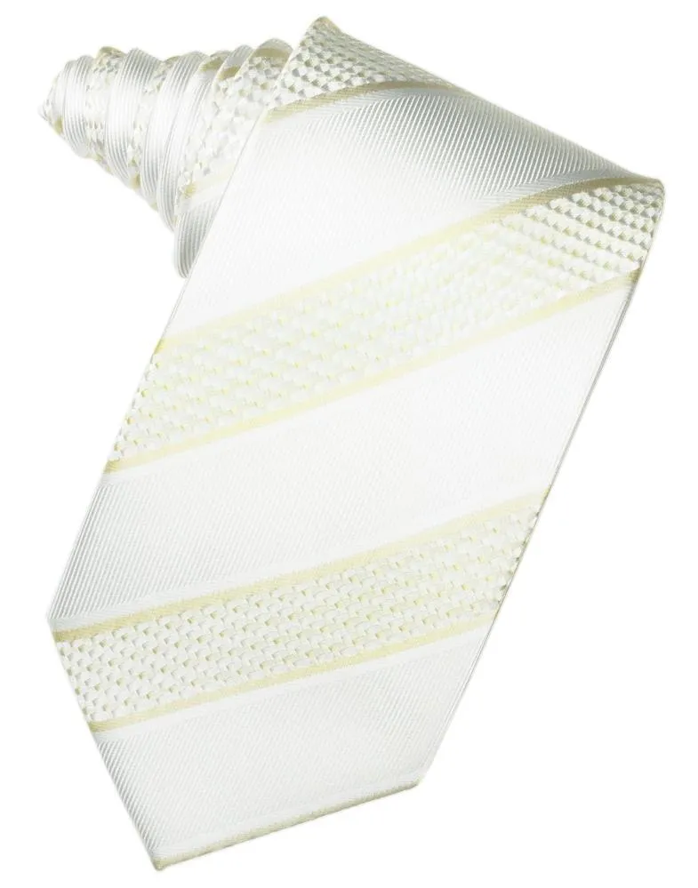 Asphalt Venetian Pin Dot Striped Necktie