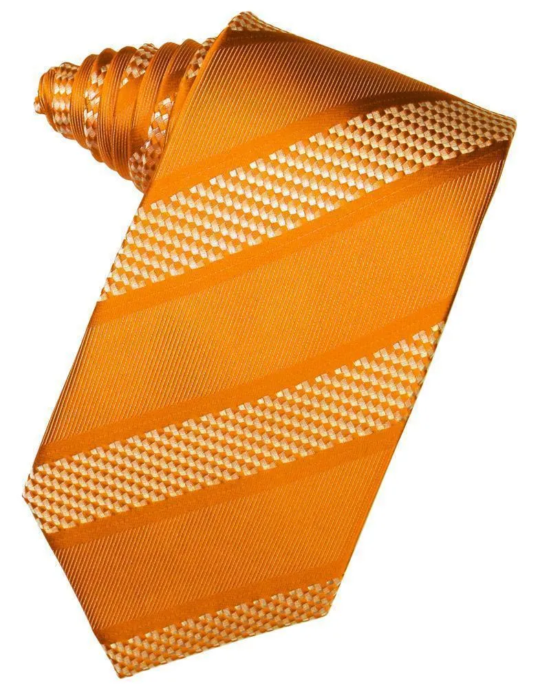 Asphalt Venetian Pin Dot Striped Necktie