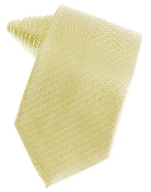 Banana Herringbone Necktie