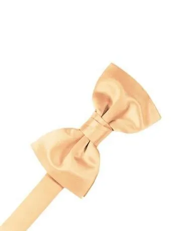 Cognac Luxury Satin Bow Ties