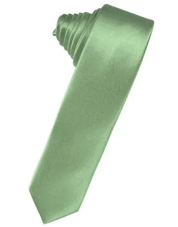 Cornflower Luxury Satin Skinny Necktie