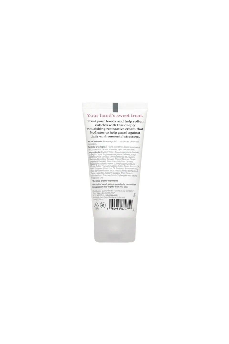 Derma E Rosehip & Almond Protecting Shea Hand and Cuticle Cream 56g