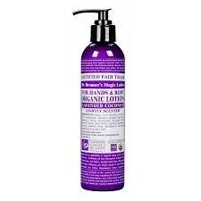 Dr Bronners Hand & Body Lotion Lavender Coconut Pump 237ml