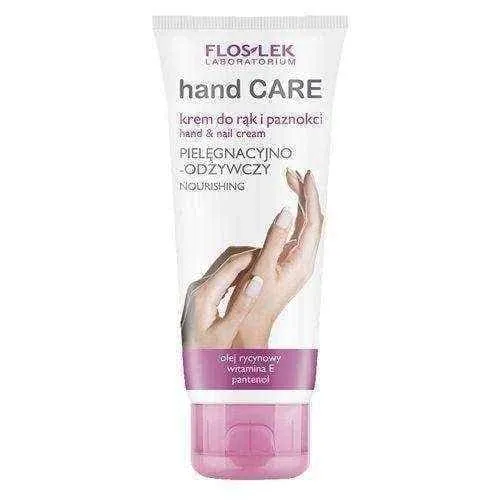 FLOSLEK cream nursing and nourishing for hands and nails with castor oil 100ml