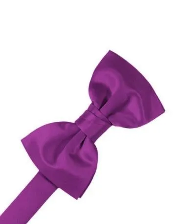 Fuschia Luxury Satin Bow Ties