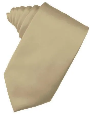 Golden Luxury Satin Necktie