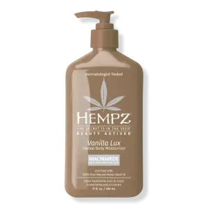 Hempz Vanilla Lux Herbal Body Moisturizer with Niacinamide 17oz.