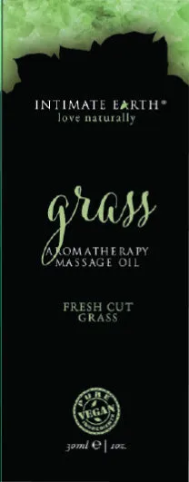 Intimate Earth Grass Massage Oil Foil Sachet 1 Oz.