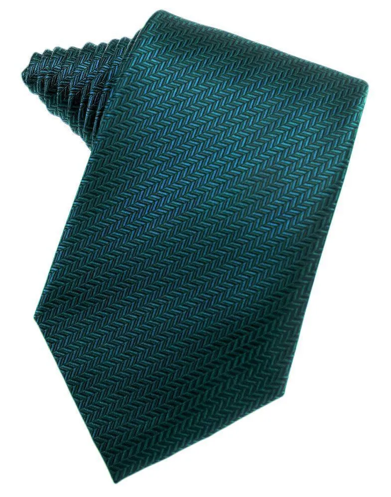 Jade Herringbone Necktie