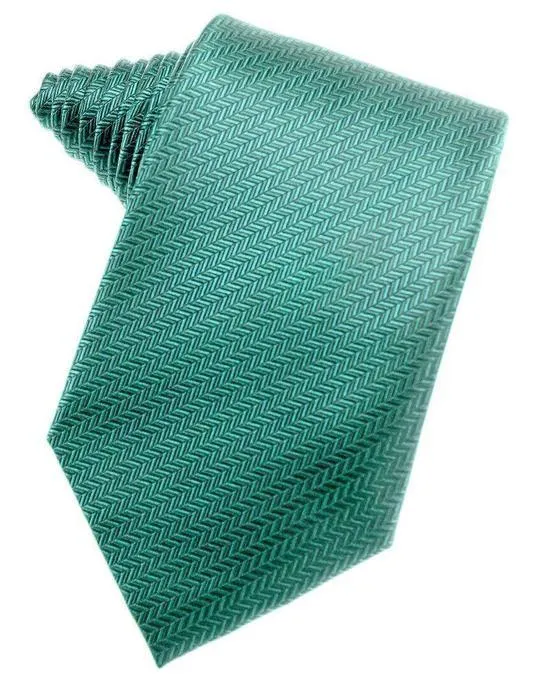 Jade Herringbone Necktie