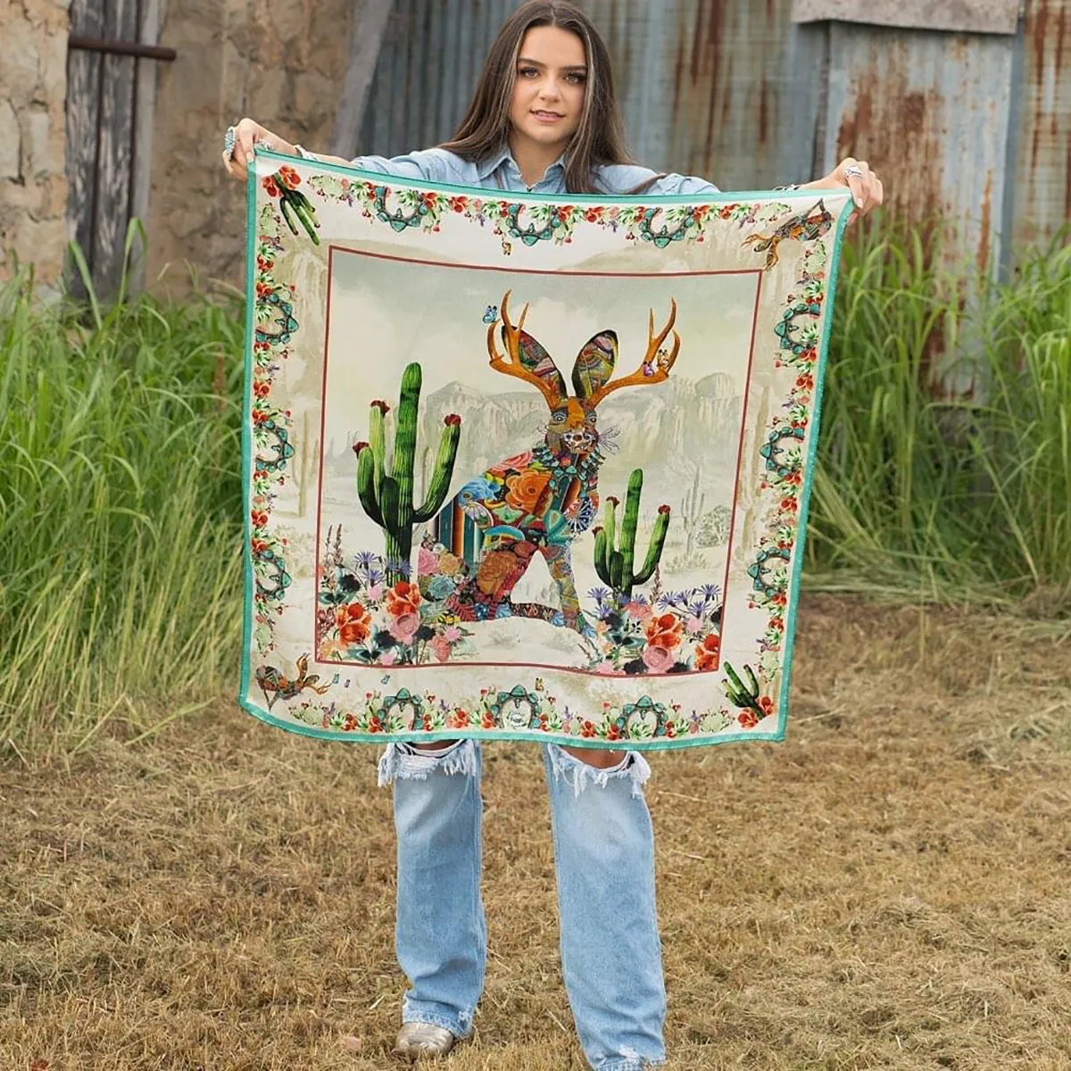 Jeweled Jackalope Wild Rag