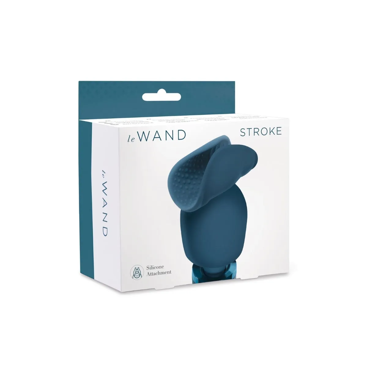 Le Wand Stroke Silicone Penis Play Attachment Blue