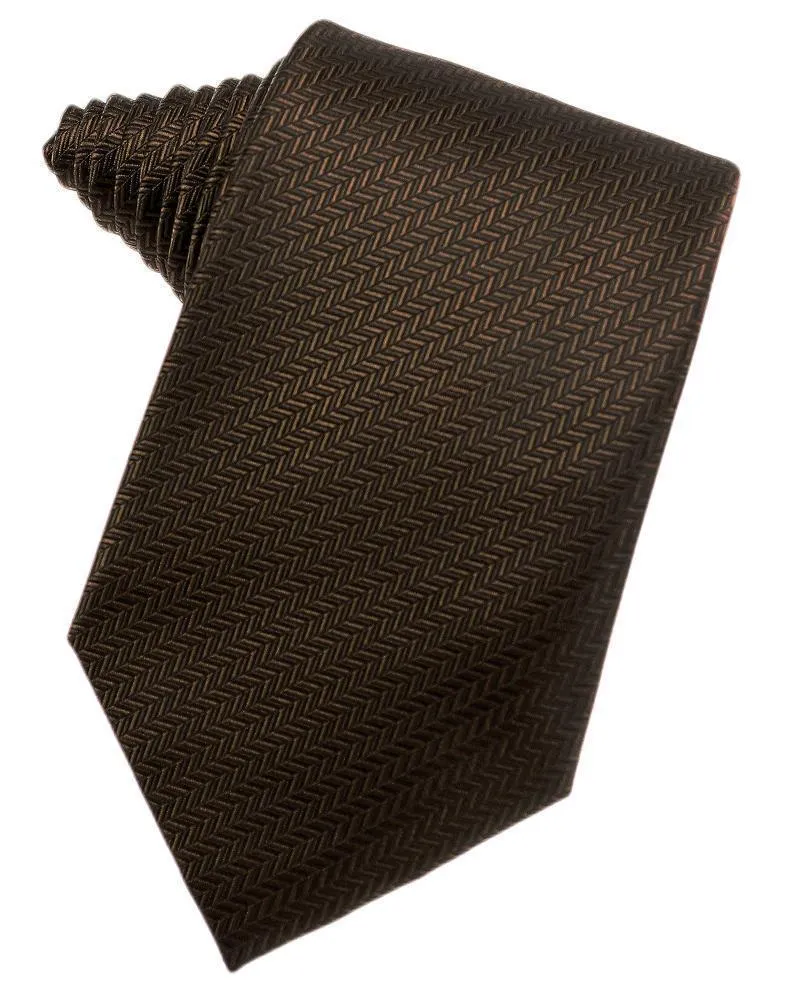 Lemon Herringbone Necktie