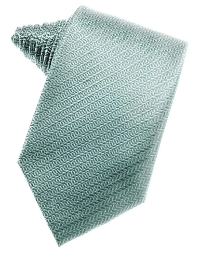 Lemon Herringbone Necktie