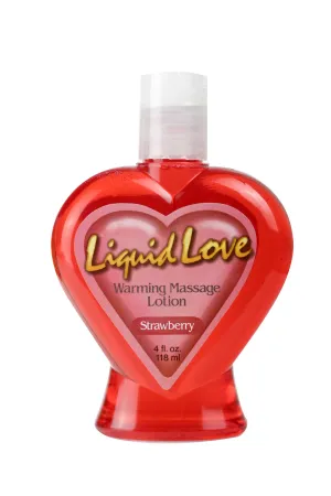 Liquid Love Warming Massage Lotion Strawberry