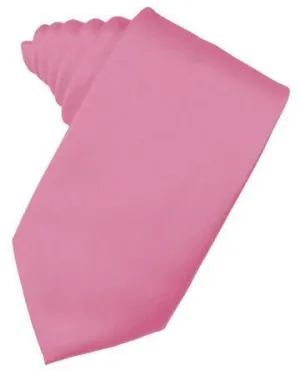 Rose Petal Luxury Satin Necktie