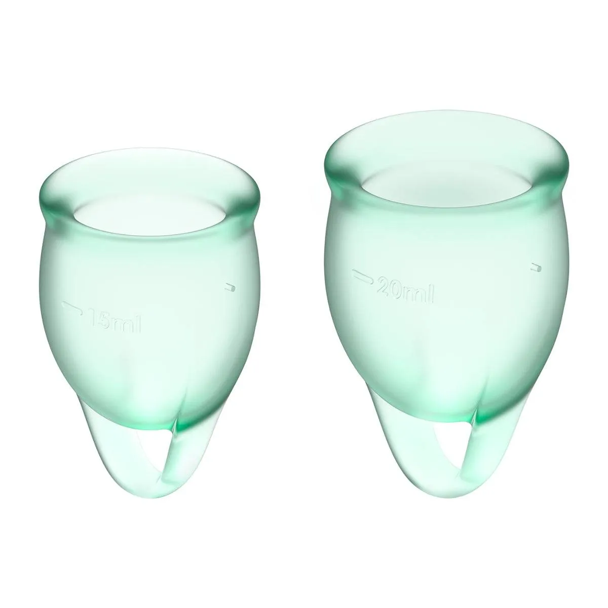 Satisfyer Feel Confident Menstrual Cups Turquoise