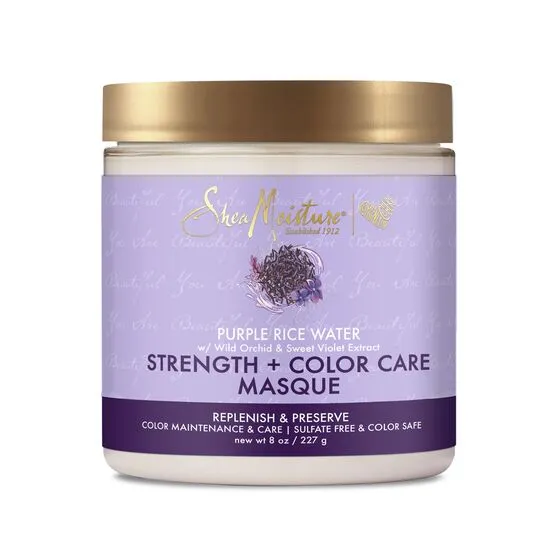 Shea Moisture Purple Rice Water Strength & Color Care Masque 8 oz