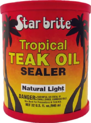 Starbrite Tropical Teak Sealer Natural Light 16oz 87916 | 24