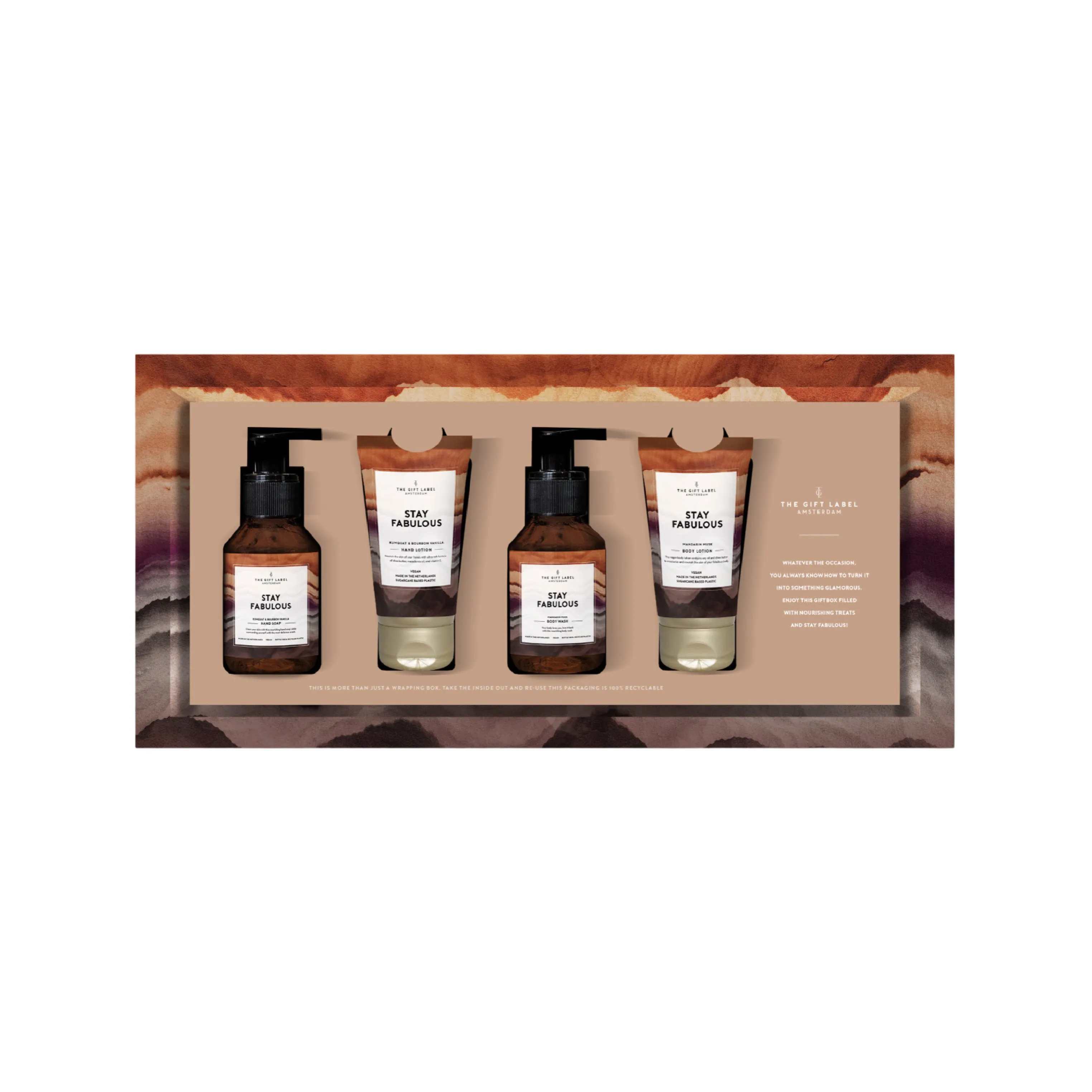 'Stay Fabulous' Luxury Gift Box | Hand Soap, Hand Lotion, Body Wash & Body Lotion Set