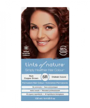 Tints of Nature 5R Rich Copper Brown Permanent Hair Dye