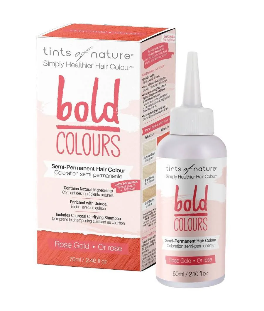 Tints of Nature Semi-Permanent Hair Colour Bold Rose Gold 70ml