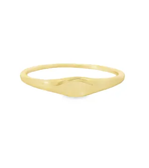 Tiny Oval Signet Ring