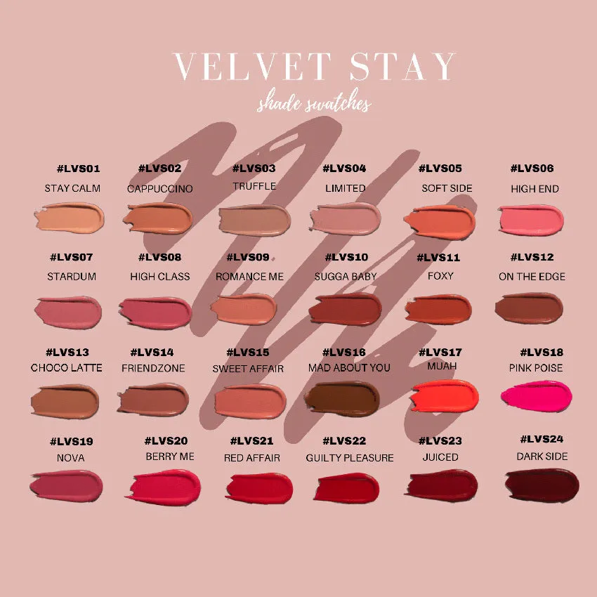 Velvet Stay Lip Paint By Color (12 units)