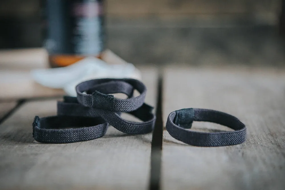 Wild & Stone Plastic Free Hair Ties - Black 6 Pack